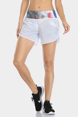 Vutru Low-Waist Lined Printing Athletic Shorts