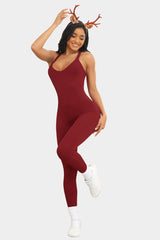 Vutru Red Ribbed Sports Romper VUTRU