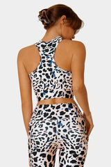 Vutru Racerback Animal Leopard Stretch Bra