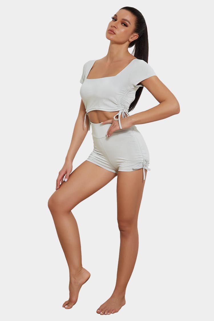 Vutru Drawstring Crop Sports Set VUTRU