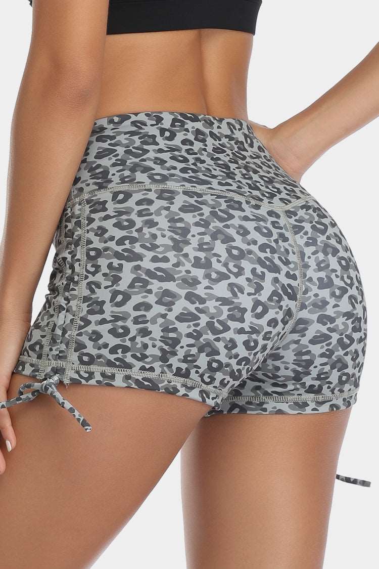 Vutru High-Waist Leopard Yoga Shorts VUTRU