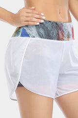 Vutru Low-Waist Lined Printing Athletic Shorts
